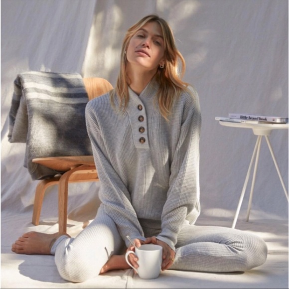 lunya Sweaters - NEw Lunya waffle Henley sweater